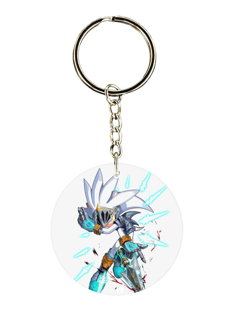 BP Double Sided Sonic Printed Keychain