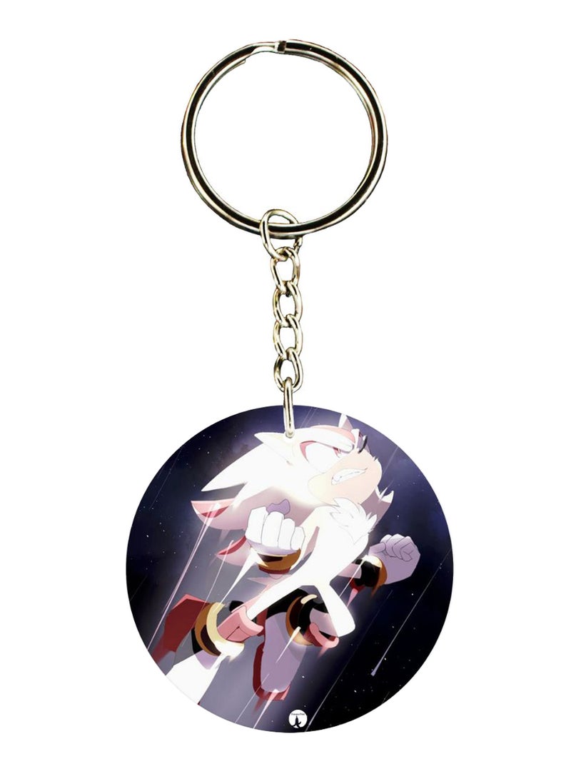 BP Double Sided Sonic Printed Keychain
