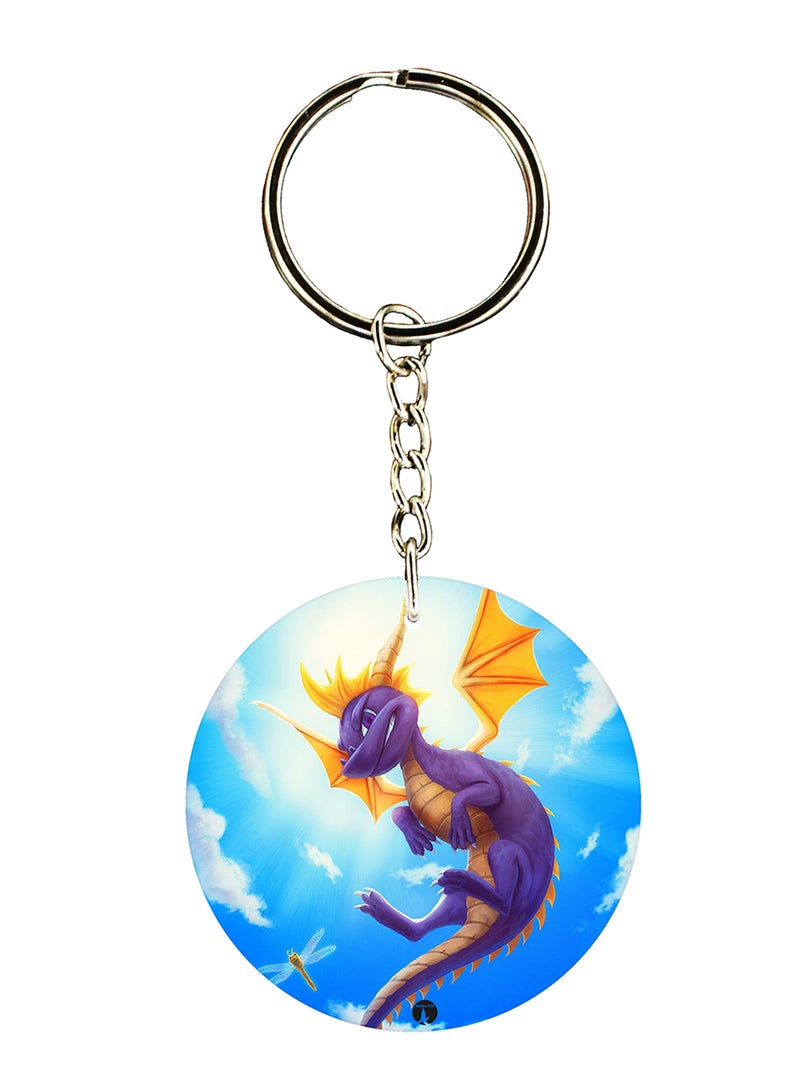 BP Spyro Printed Keychain
