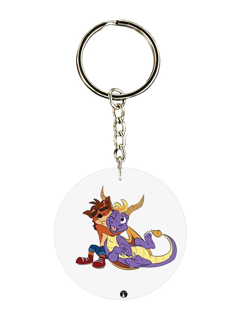 BP Spyro Printed Keychain