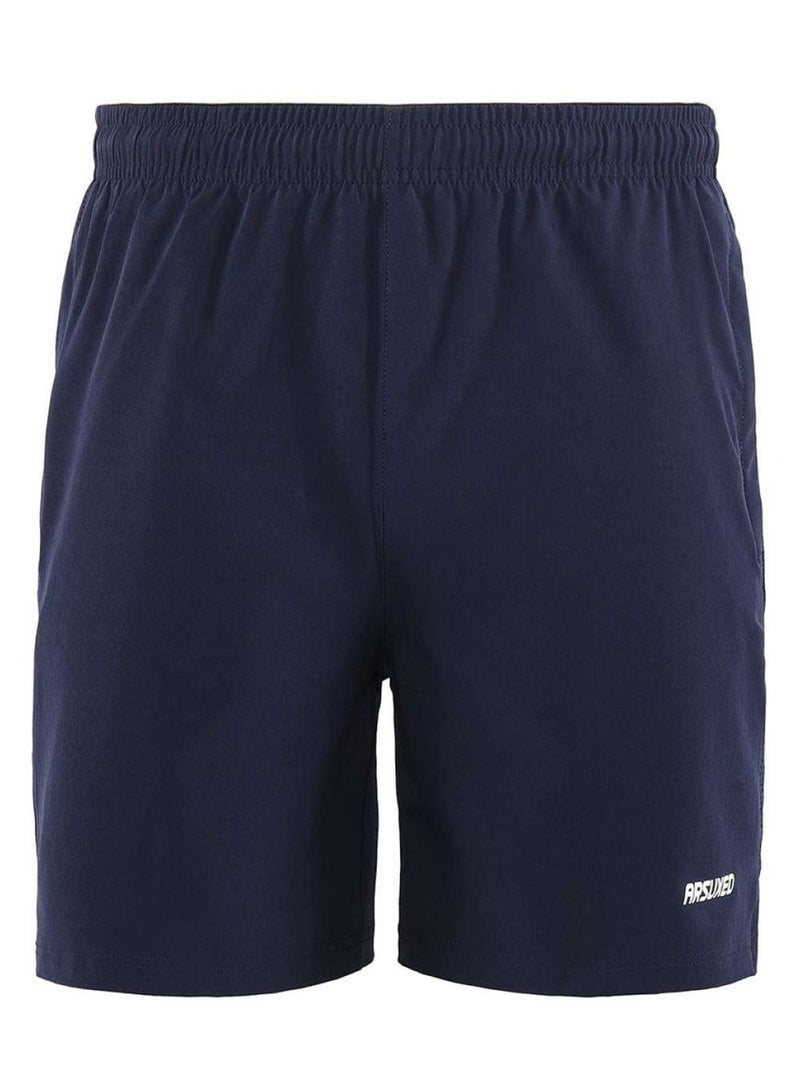 Breathable Mid Rise Casual Shorts Dark Blue - v1570164615/N30430656A_1