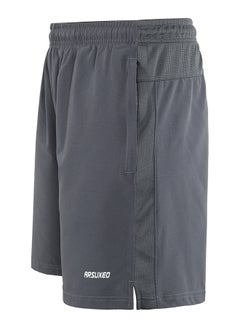 ARSUXEO Breathable Mid Rise Casual Shorts Grey  - Image 5