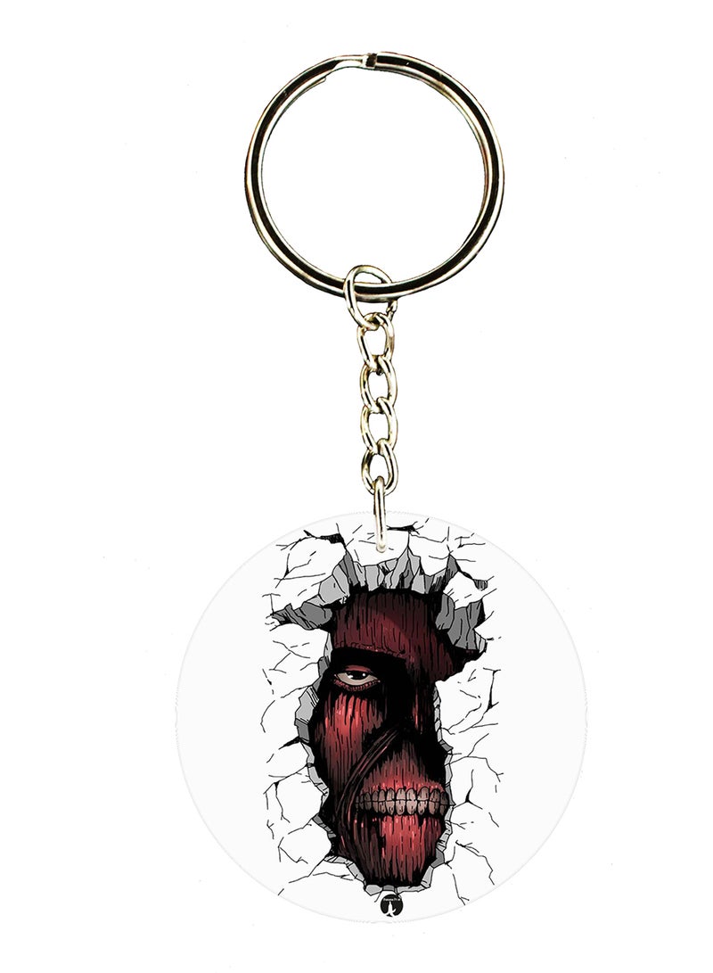 BP The Anime Attack On Titan Double Side Printed Keychain