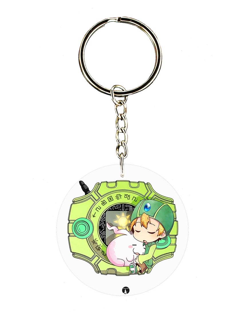 BP The Anime Digimon Double Side Printed Keychain