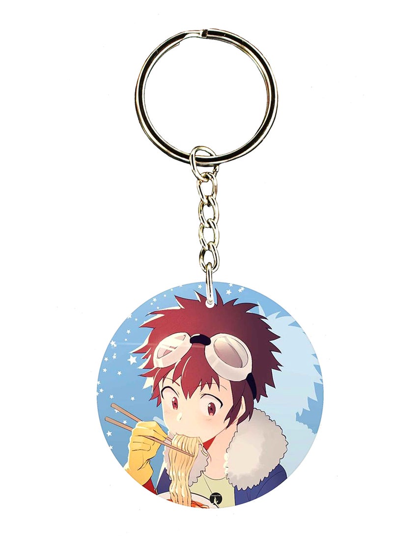 BP The Anime Digimon Double Side Printed Keychain
