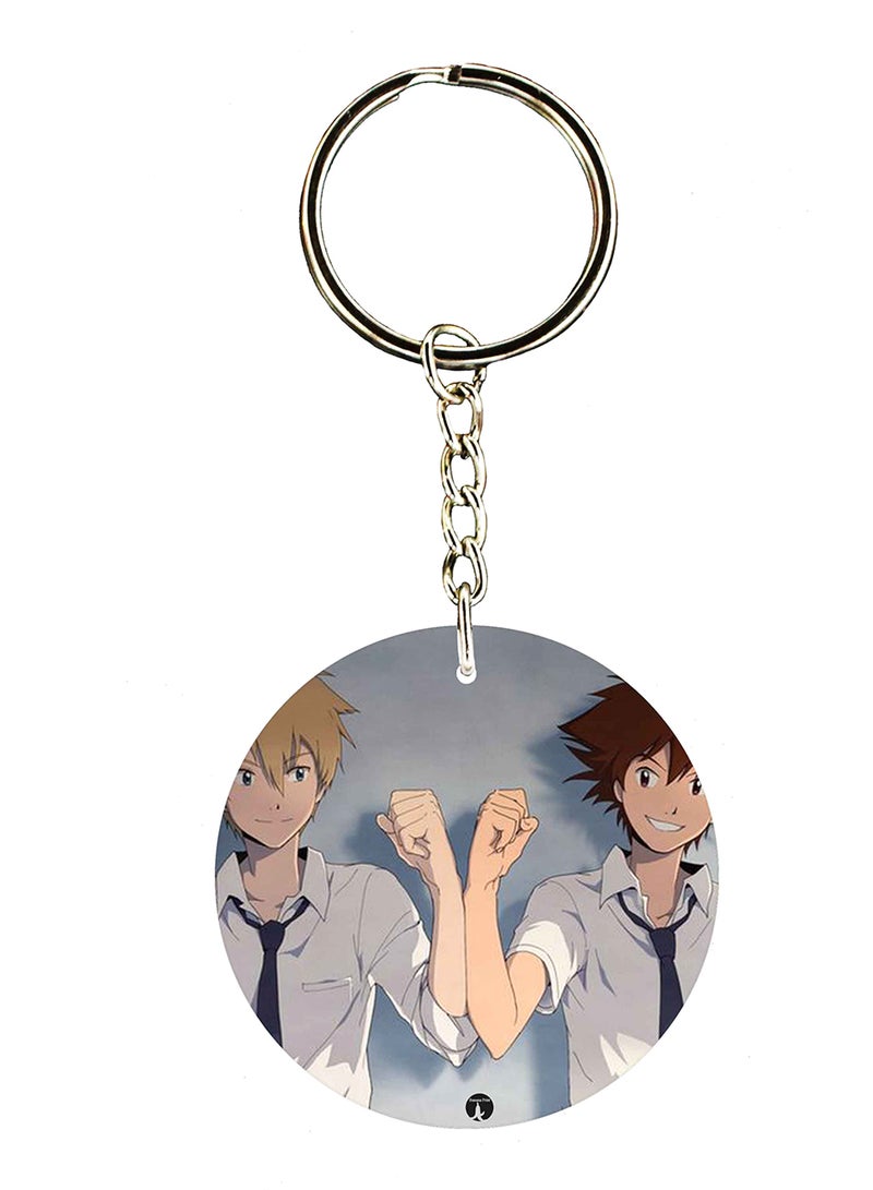 بي بي سلسلة مفاتيح مطبوعة على الوجهين بأحد شخصيات ديجيمون