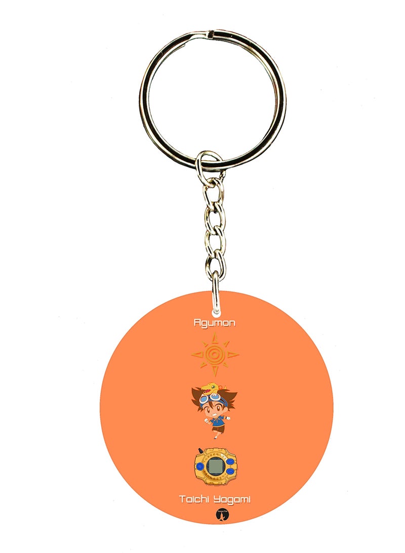 BP The Anime Digimon Double Side Printed Keychain