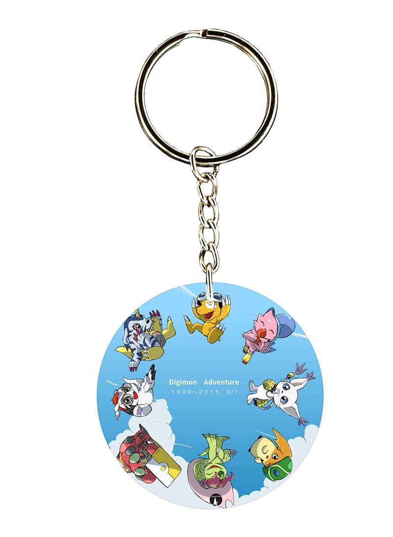 BP The Anime Digimon Double Side Printed Keychain