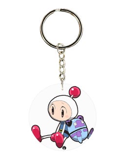 The Bomber Man Video Game Double Side Printed Keychain