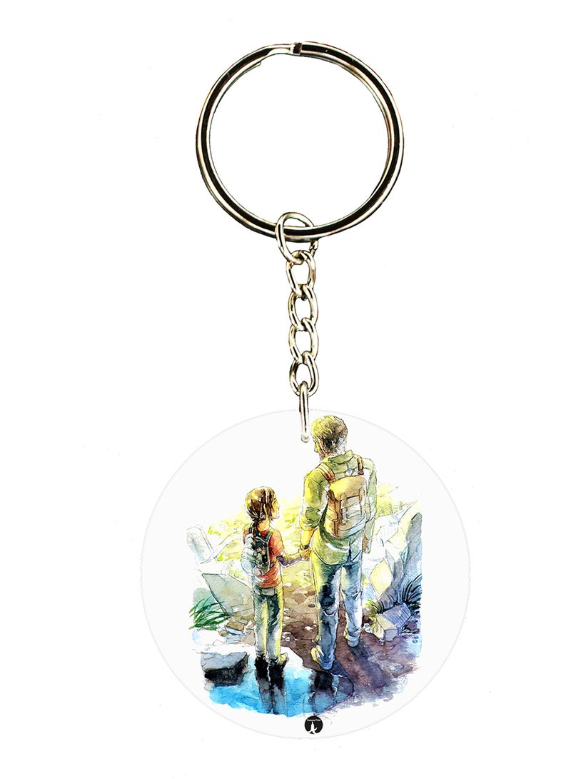 BP The Last Of Us Video Game Double Side Printed Keychain