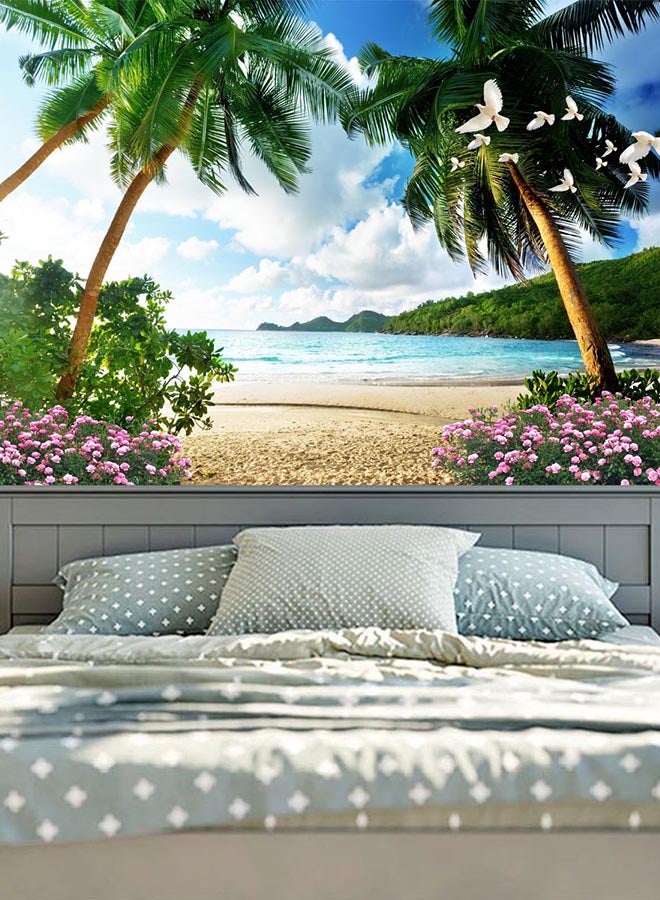 Landscape Pattern Decorative Wall Sticker Multicolour 130x150centimeter - Image 1