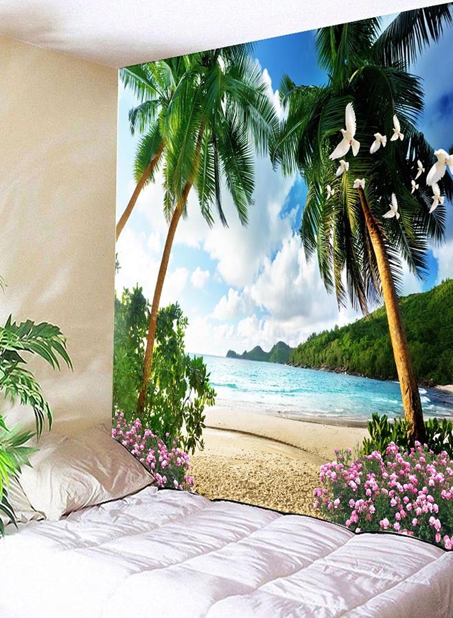 Landscape Pattern Decorative Wall Sticker Multicolour 130x150centimeter - Image 3
