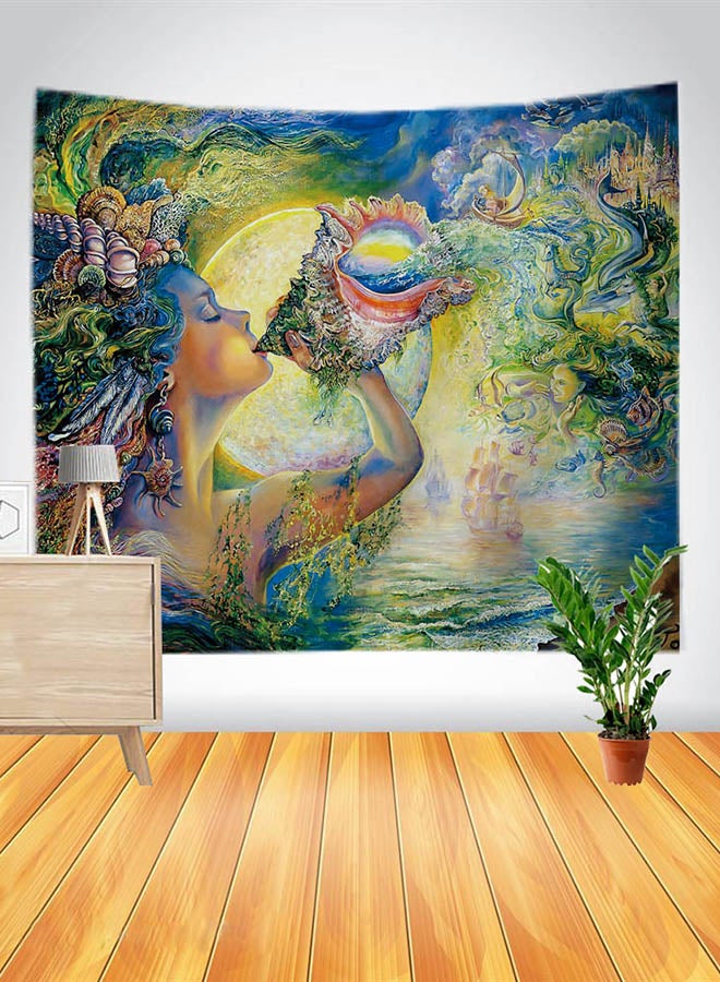 Retro Style Conch Decorative Wall Picture Multicolour 130x150cm - Image 3