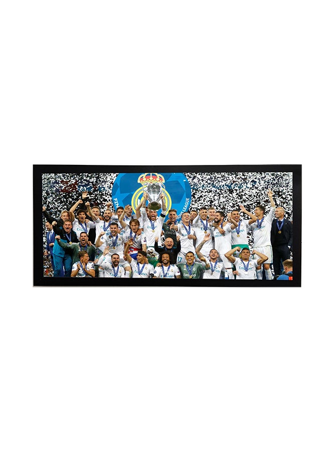 ملصق بإطار يمثل فريق ريال مدريد متعدد الألوان 50x23Ø³Ù†ØªÙŠÙ…ØªØ±