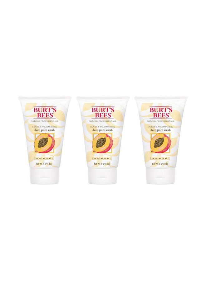 بيرتس بيز مجموعة مقشرات الوجه بخلاصة الخوخ ولحاء خشب الصفصاف من 3 قطع 110جرام - Image 1