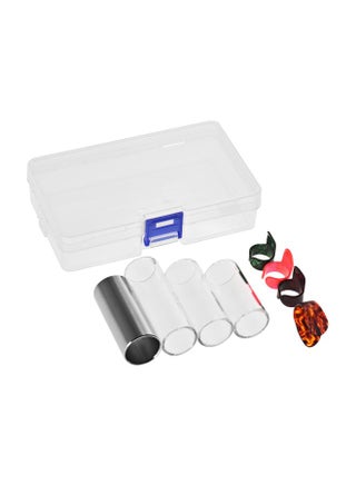 4-Piece Slide Set And Celluloid Finger Picks With Storage Box - v1570170500/N30514843A_1