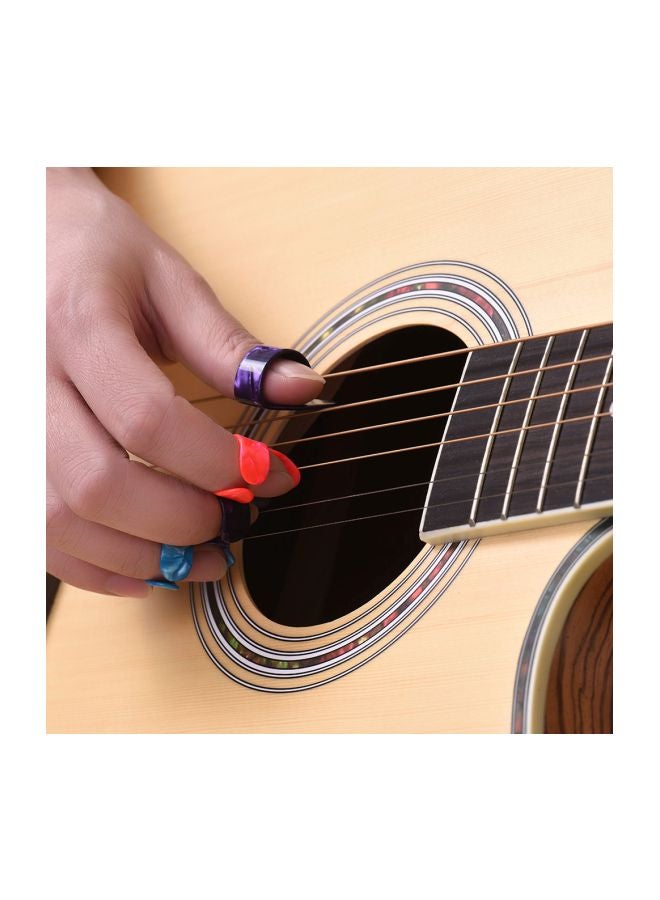 4-Piece Slide Set And Celluloid Finger Picks With Storage Box