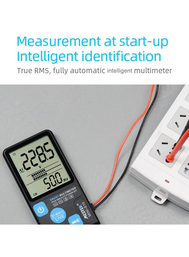 MESTEK MINI-S10 3.5 Inch Large Screen Ultra-thin Intelligent Multimeter Black 14.60x7.40x2.20cm - Image 4