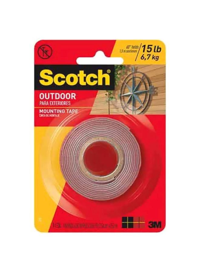 Scotch  Outdoor Mounting Tape Clear  - Image 1