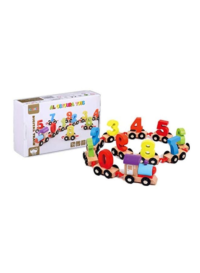 al ostoura toys Educational Digit Wooden Train Toy  - Image 2