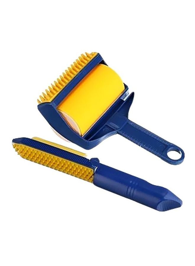 ستيكي بودي فرشاة دوارة لإزالة الوبر والغبار أصفر/أزرق