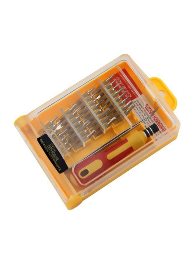 Hoshe - 32-Piece Screwdriver Bit Set Silver/Yellow - Image 1