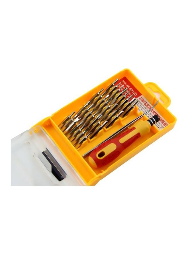 Hoshe - 32-Piece Screwdriver Bit Set Silver/Yellow - Image 1