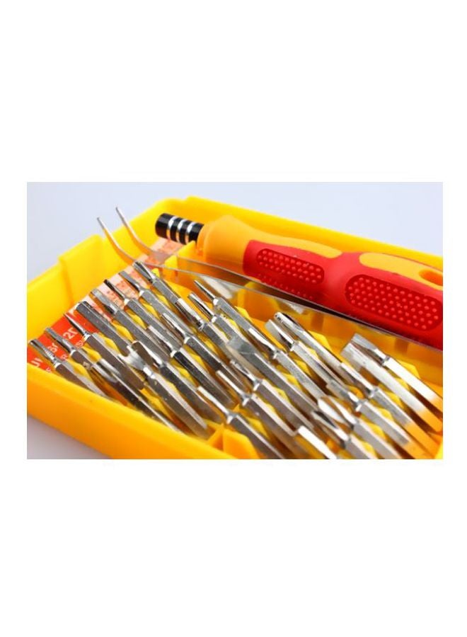 Hoshe - 32-Piece Screwdriver Bit Set Silver/Yellow - Image 1
