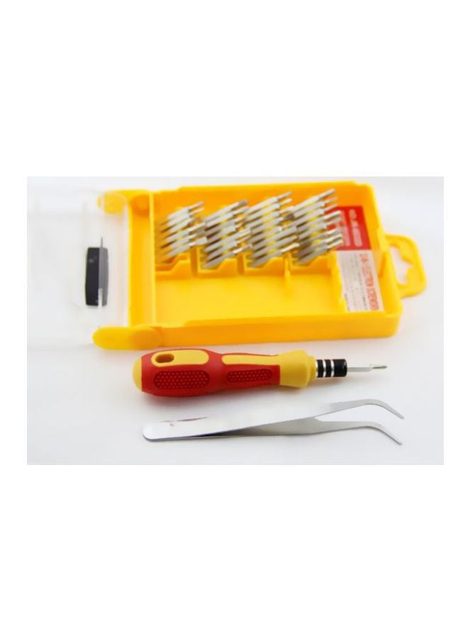 Hoshe - 32-Piece Screwdriver Bit Set Silver/Yellow - Image 1