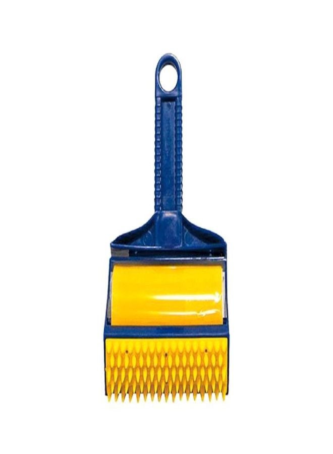 Lint Hair Remover Brush Blue/Yellow 