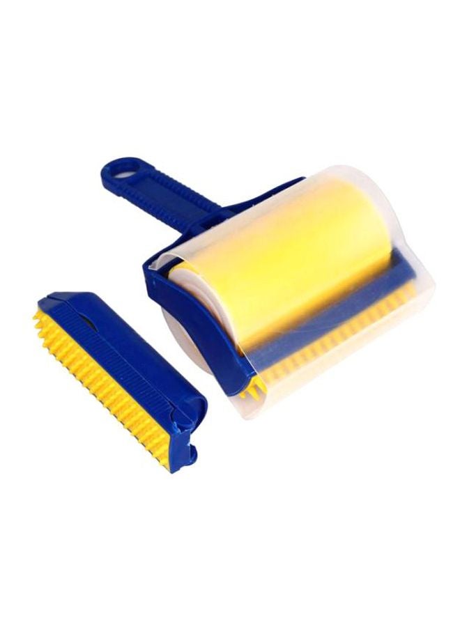 ستيكي بودي فرشاة دوارة لإزالة الوبر من قطعتين أزرق/أصفر - Image 1