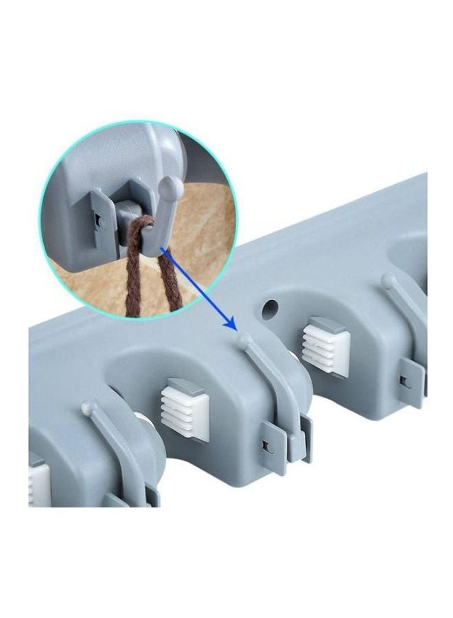 Wall Mount Mop And Broom Holder Grey  - Image 2