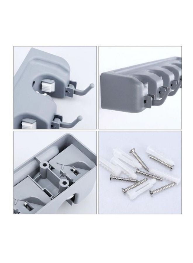 Wall Mount Mop And Broom Holder Grey  - Image 4