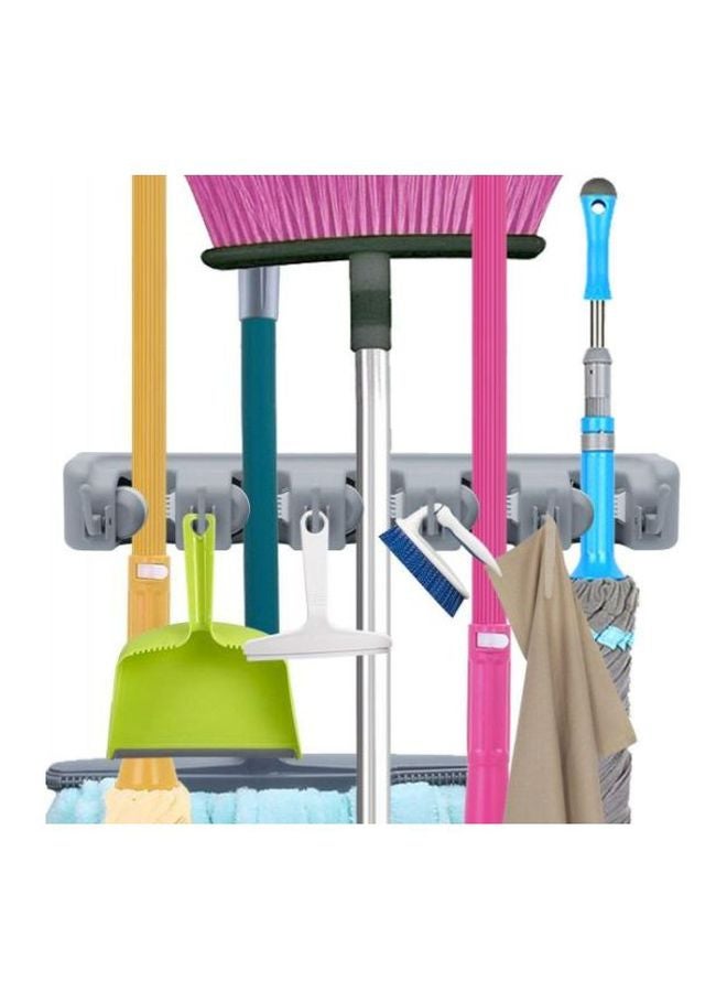 Wall Mount Mop And Broom Holder Grey  - Image 5