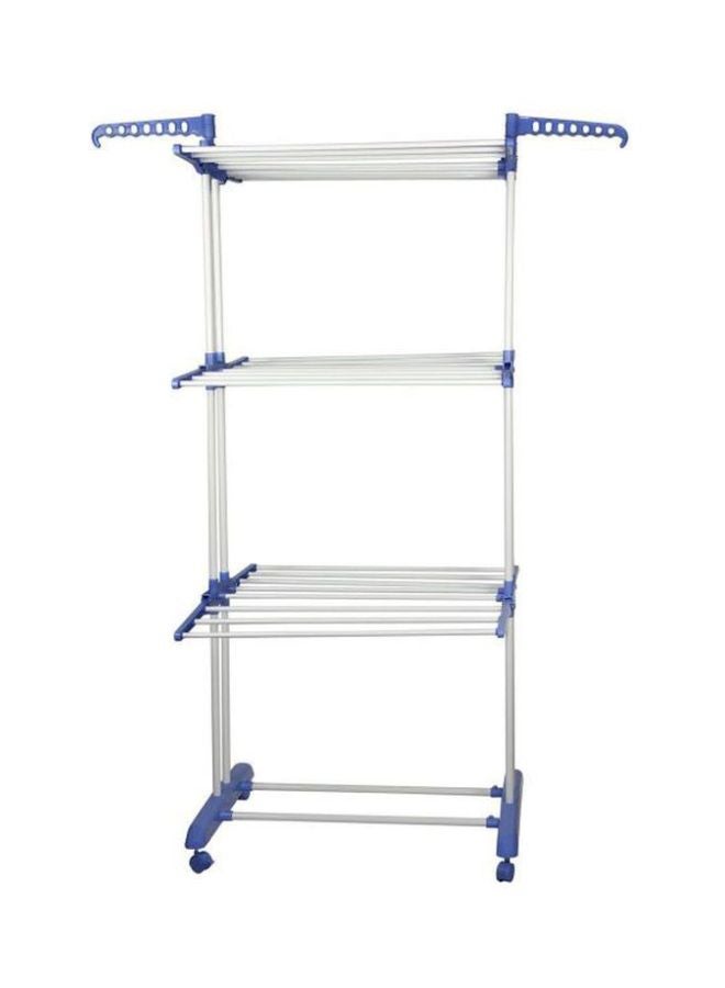 Clothes Drying Rack Silver/Blue - Image 1