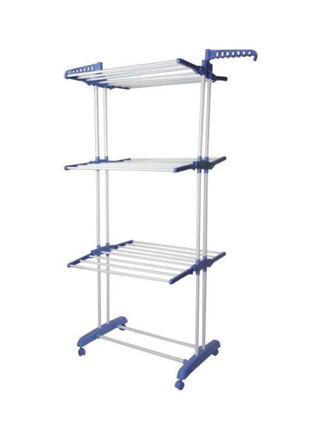 Clothes Drying Rack Silver/Blue - Image 2