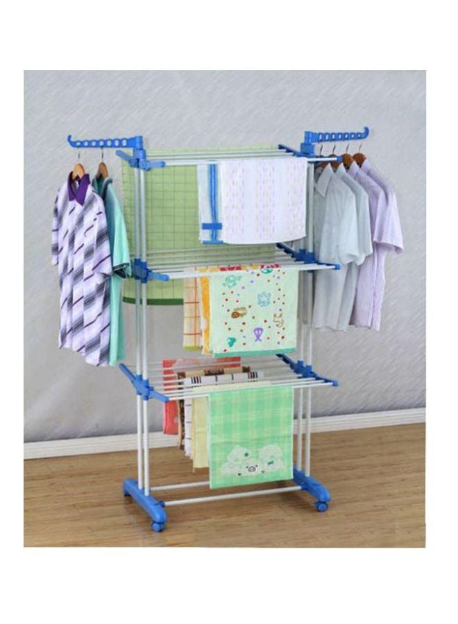 Clothes Drying Rack Silver/Blue - Image 4