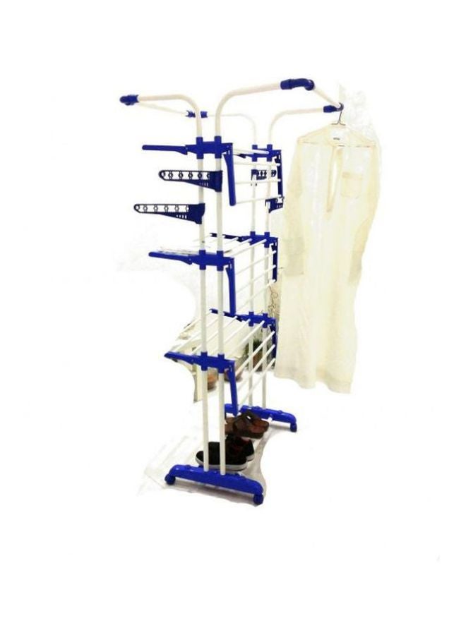 Clothes Drying Rack Silver/Blue - Image 5