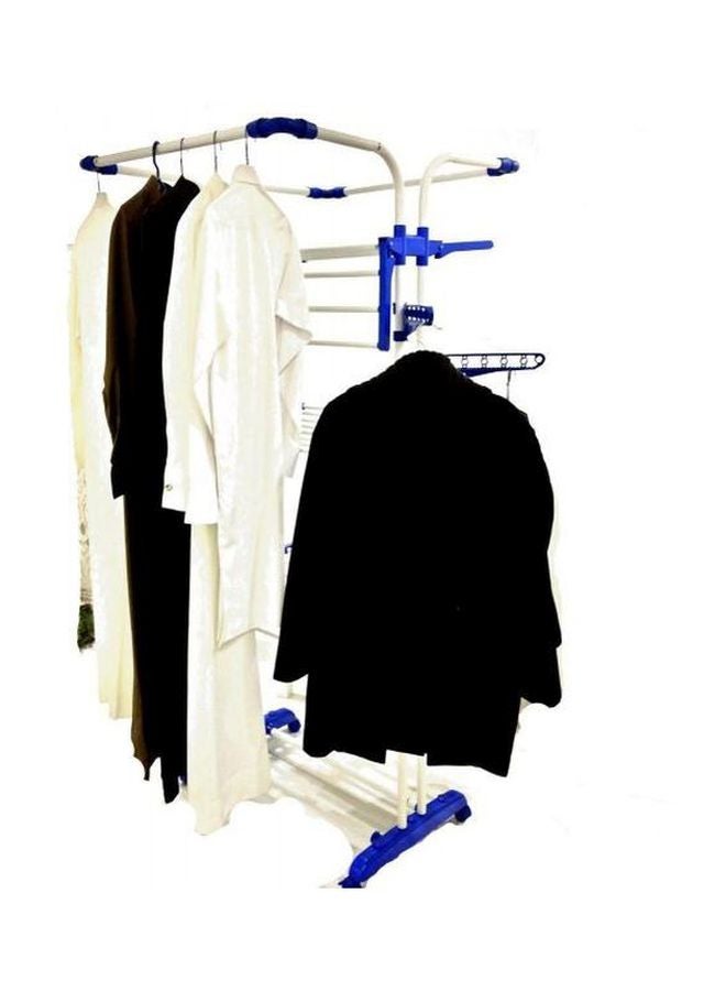 Generic Household Clothes Drying Rack White/Blue  - Image 2