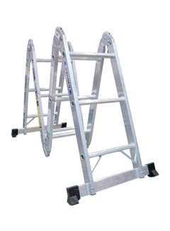 Generic Foldable Multi-Purpose Ladder Silver/Black 6feet 