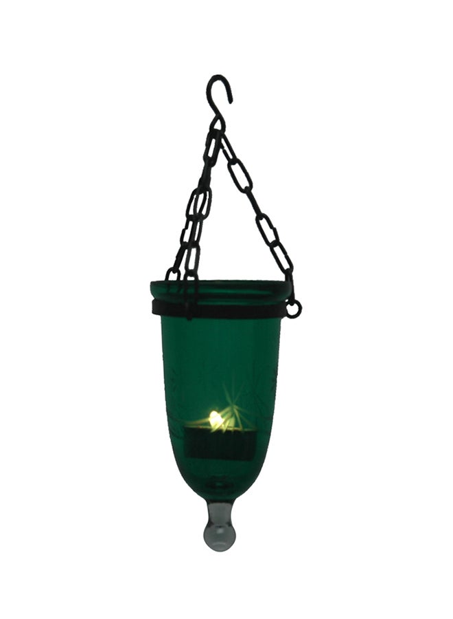 Ramadan Antique Hanging Candle Lantern Lamp Green 10cm 
