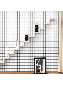 Self-Adhesive Vintage Wallpaper Black/White M