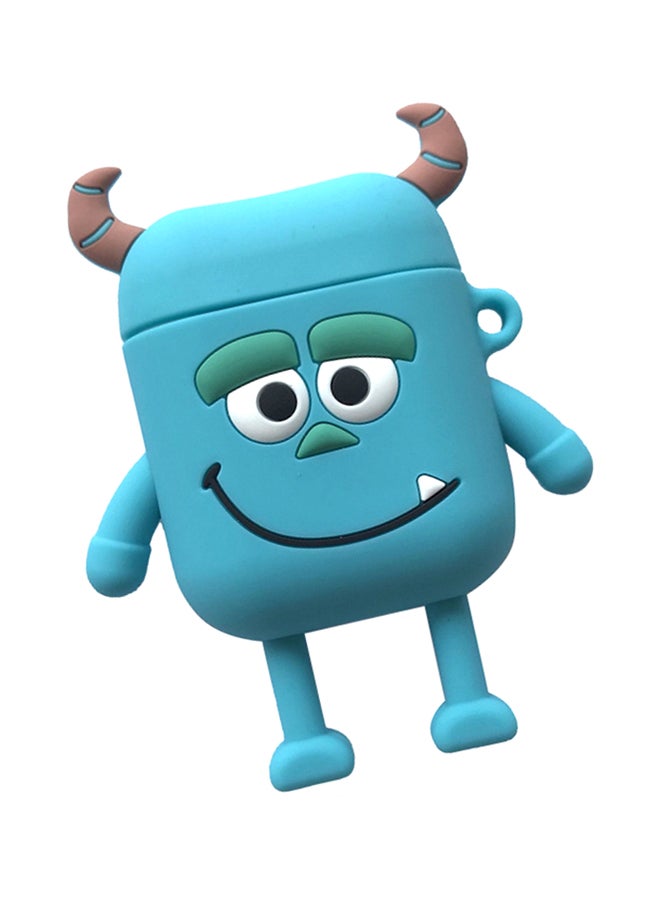 Cool Baby - Three-Dimensional Cartoon Apple AirPods Case Blue/White/Black - Image 1