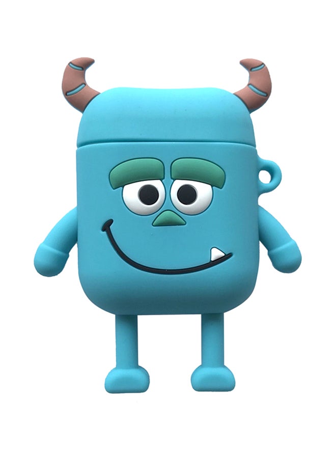 Cool Baby - Three-Dimensional Cartoon Apple AirPods Case Blue/White/Black - Image 1