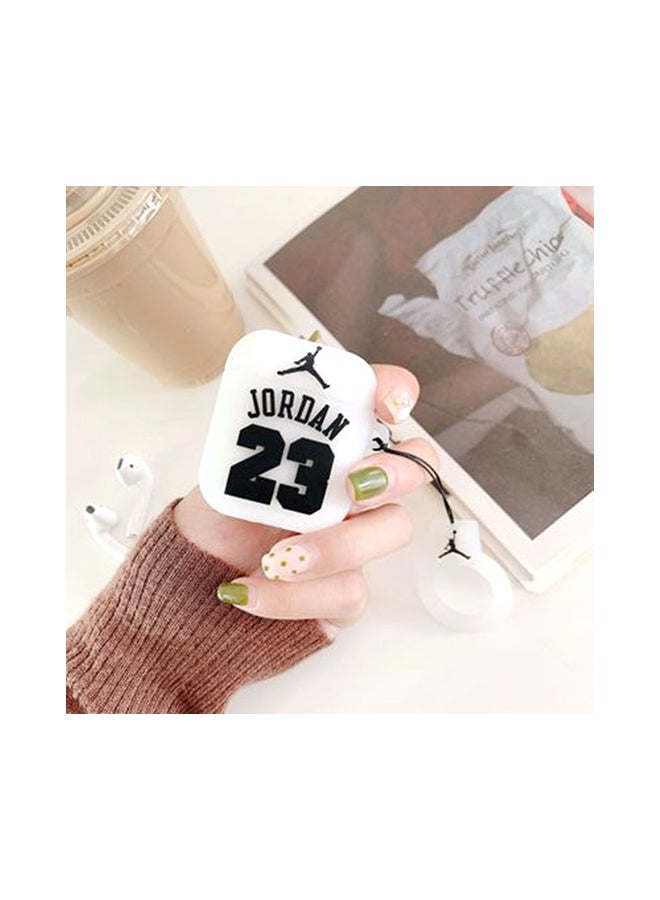 Cool Baby - Jordan 23 Apple AirPods Case White - Image 1