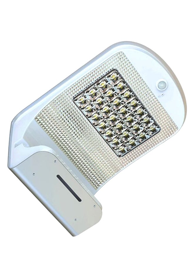 نافيتاس مصباح حائط للحدائق يعمل بالطاقة الشمسية بسطوع 1000 لومن (10 وات) مع جهاز استشعار الأشعة تحت الحمراء السلبي أبيض/فضي - Image 1