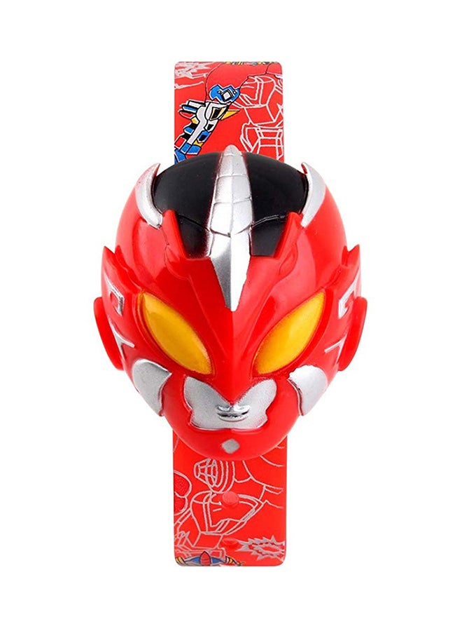 سكمي ساعة يد رقمية بسوار من البلاستيك طراز 1239 للأولاد