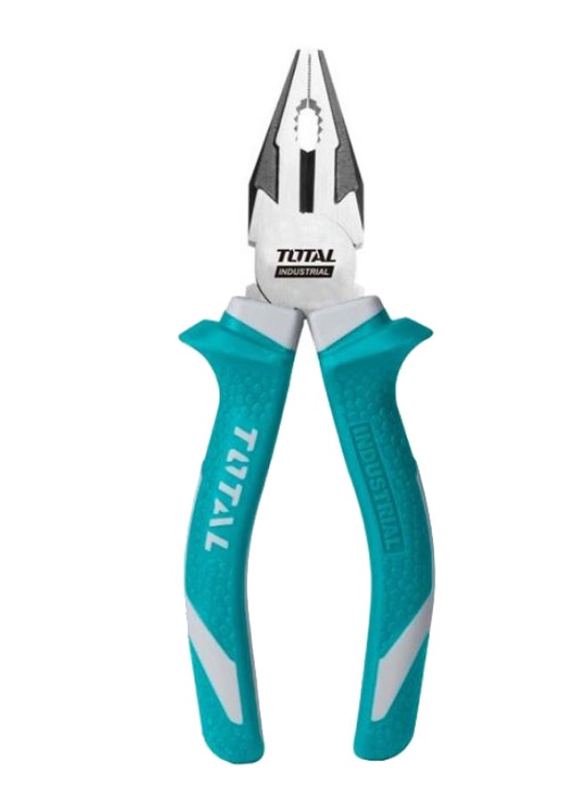 TOTAL Combination Plier Silver/Black/Blue 200mm