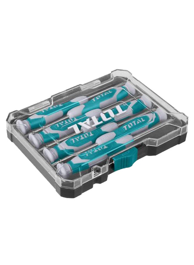 TOTAL 7-Piece Screwdriver Set Blue/Silver/Grey - Image 2