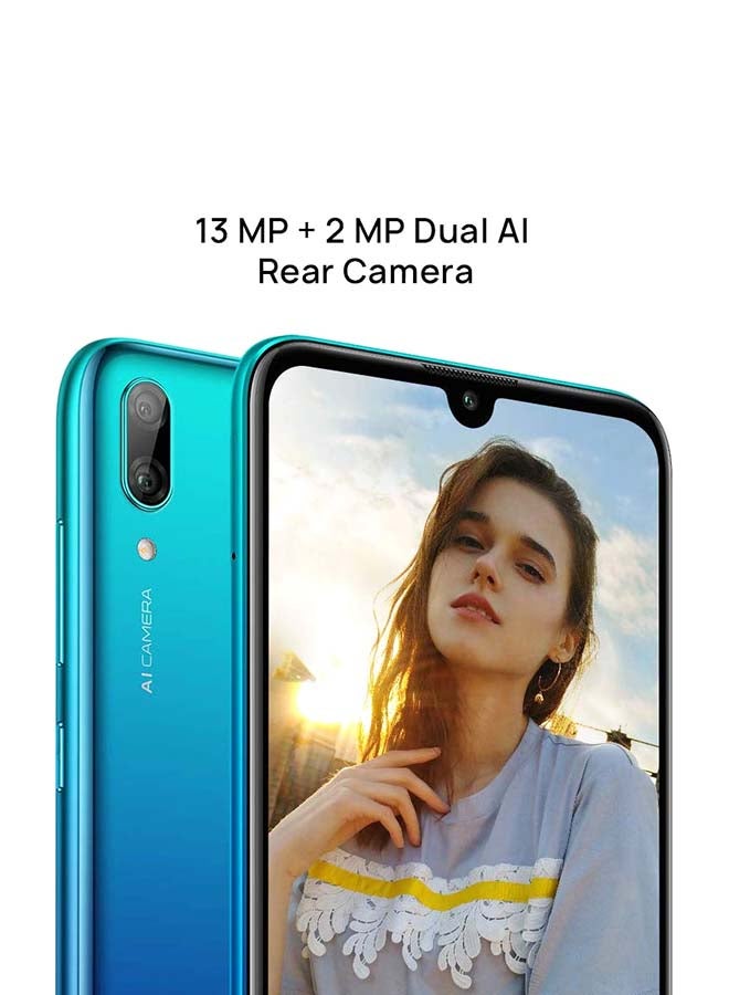HUAWEI - Y7 Prime 2019 Dual SIM Aurora Blue 3GB RAM 64GB 4G LTE - Image 1
